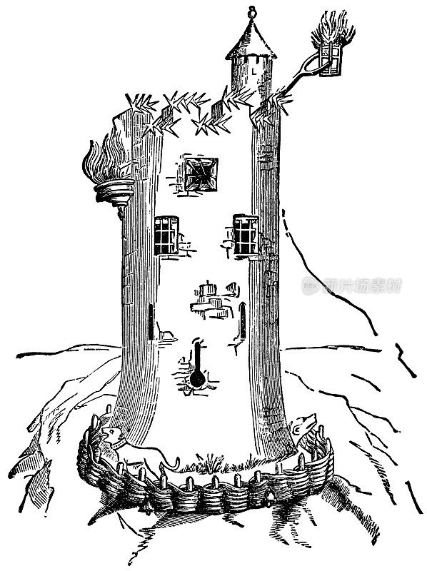中世纪烽火瞭望塔- 15世纪
